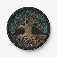 Baum - Yggdrasil Golden und Marmor