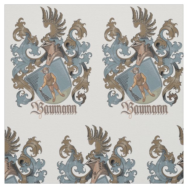 Baumann Familienwappen-gemustertes Gewebe Stoff (Muster)