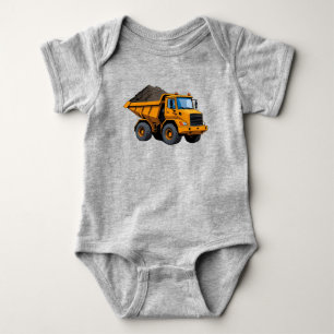 Baumaschine/Erdbaumaschine/Dumper Baby Strampler