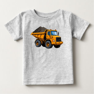 Baumaschine/Erdbaumaschine/Kipper Baby T-shirt