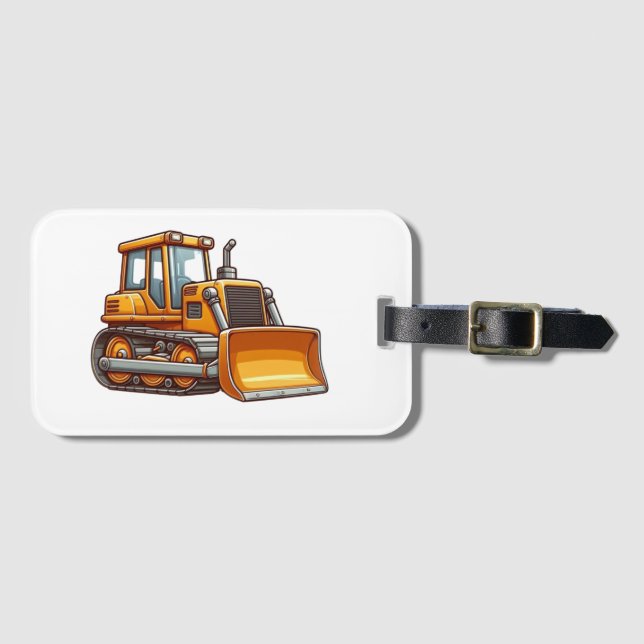 Baumaschine/Raupenbagger Gepäckanhänger (Vorderseite (Horizontal))