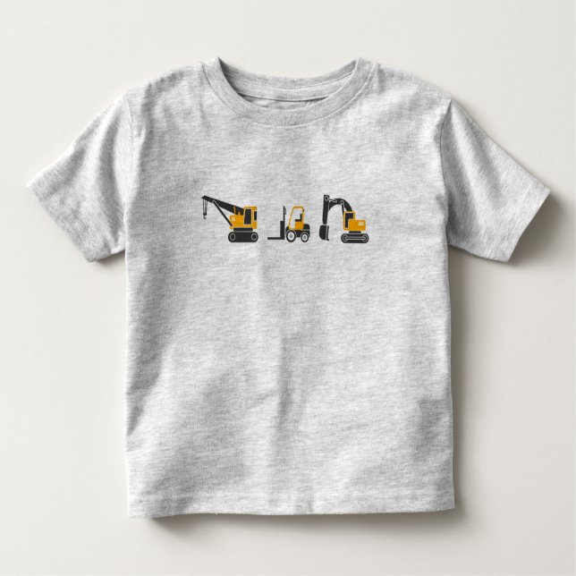 Baumaschinen für niedliche Kleinkinder Kleinkind T-shirt (Vorderseite)