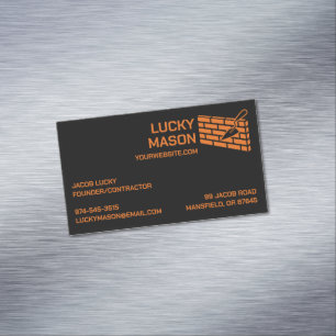 Baumasonry Brick Business Card Magnetische Visitenkarte