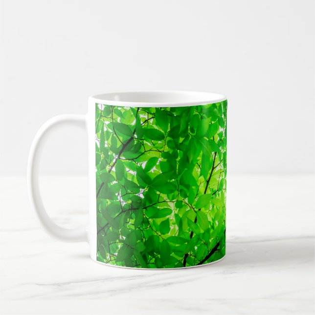 Baumblattmuster Kaffeetasse (Links)