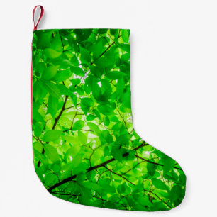 Baumblattmuster Kleiner Weihnachtsstrumpf