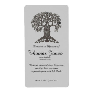 Baumbuch Gespendet in Erinnerung an Buchzeichen ..