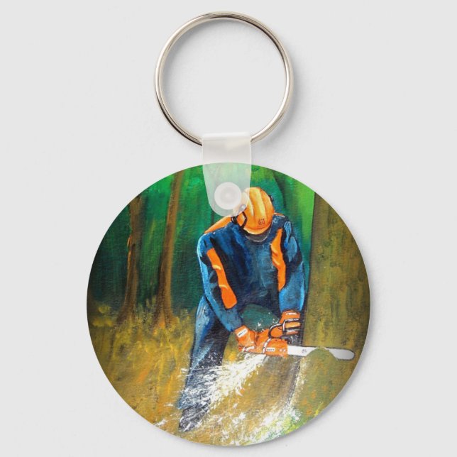 Baumchirurg Arborist Forester Schlüsselanhänger (Vorderseite)