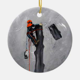 Baumchirurg Arborist Keramik Ornament