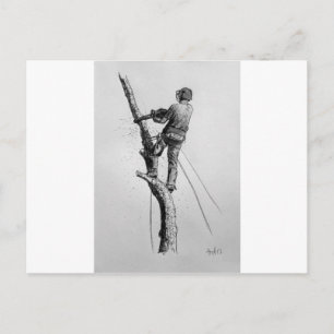 Baumchirurg Arborist Postkarte