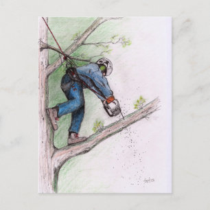 Baumchirurg Arborist Postkarte