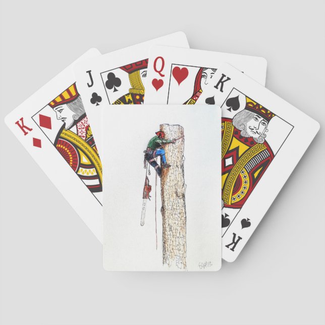 Baumchirurg Arborist Spielkarten (Rückseite)