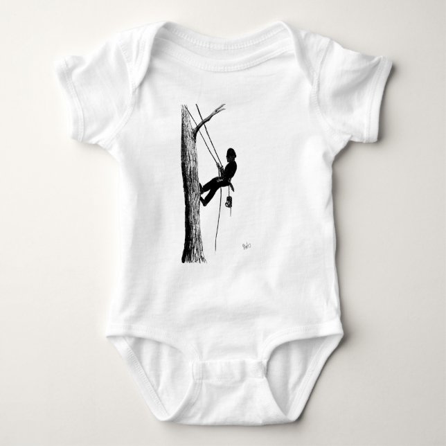 Baumchirurg Arborist Weihnachtsgeschenk Baby Strampler (Vorderseite)