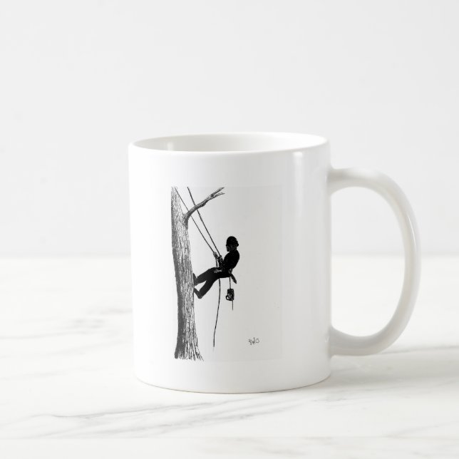 Baumchirurg Arborist Weihnachtsgeschenk Tasse (Rechts)