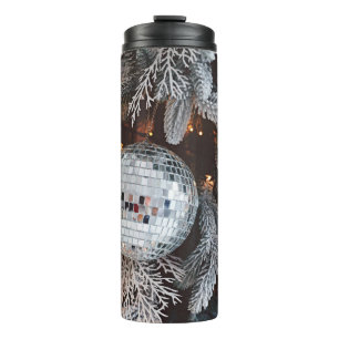 Baumdekoration mit Weihnachtslicht Thermosbecher