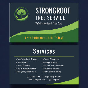 Baumdienst Arborist Visitenkarte