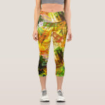 BÄUME ABSTRAKT CAPRI LEGGINGS<br><div class="desc">Ein impressionistisches Design der Sommerbäume.</div>