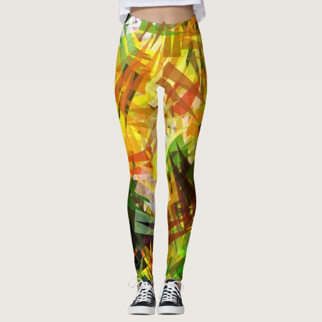 BÄUME ABSTRAKT LEGGINGS (Vorderseite)