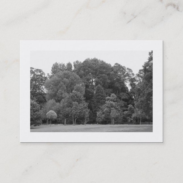 Bäume, Bute Park, Cardiff Visitenkarte (Vorderseite)