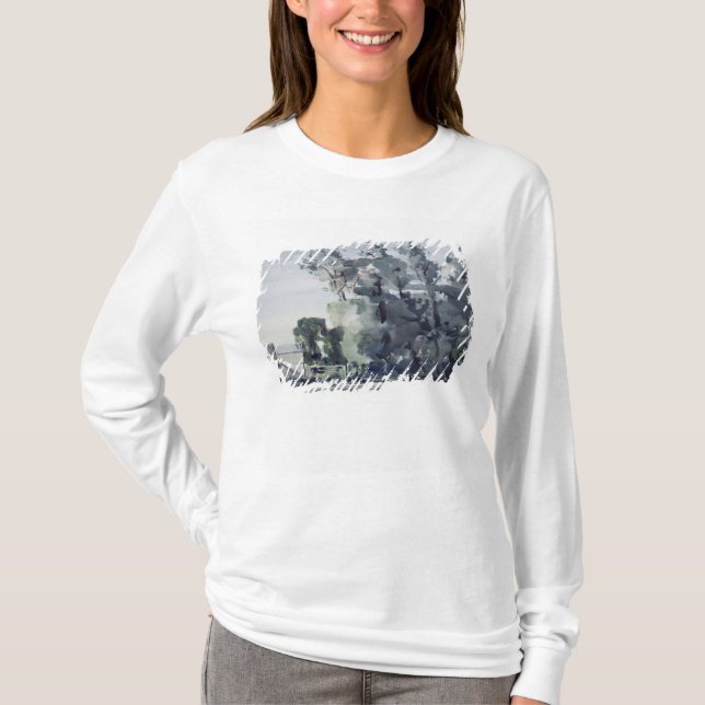 Bäume - Dämmerung T-Shirt (Vorderseite)