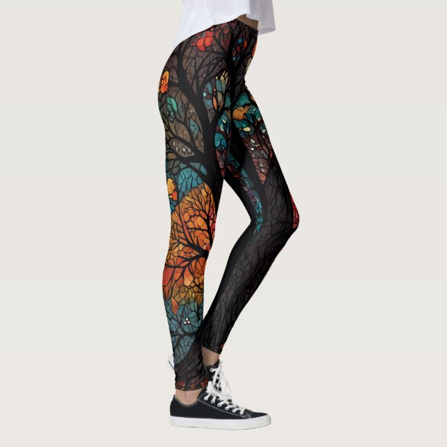 Bäume des Lebens Girl Power & Liebe Leggings (Rechts)