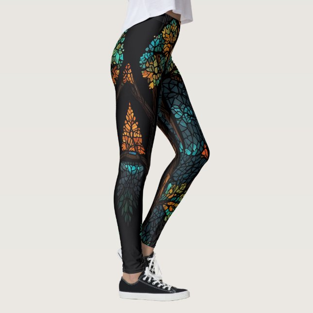 Bäume des Lebens Girl Power & Liebe Leggings (Rechts)