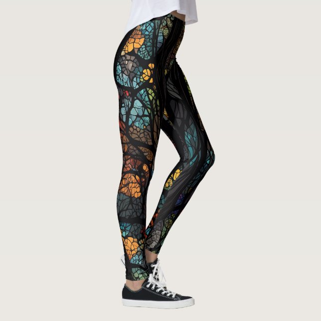 Bäume des Lebens Girl Power & Liebe Leggings (Rechts)