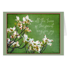 Bäume des Waldes singen vor Freude Dogwood