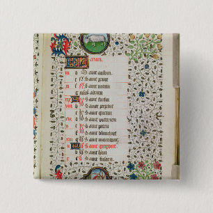 Bäume des Widders und eines Mannholzschlags Button