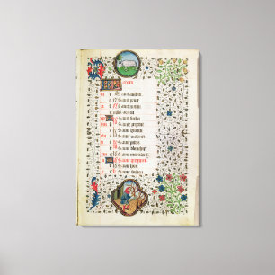 Bäume des Widders und eines Mannholzschlags Leinwanddruck