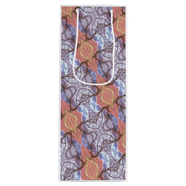 BÄUME GESCHENKTÜTE FÜR WEINFLASCHEN (Vorderseite)