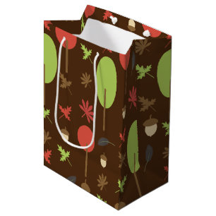 Bäume Herbst Blätter Eichel Mittlere Geschenktüte