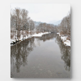 Bäume im Fluss Fotoplatte