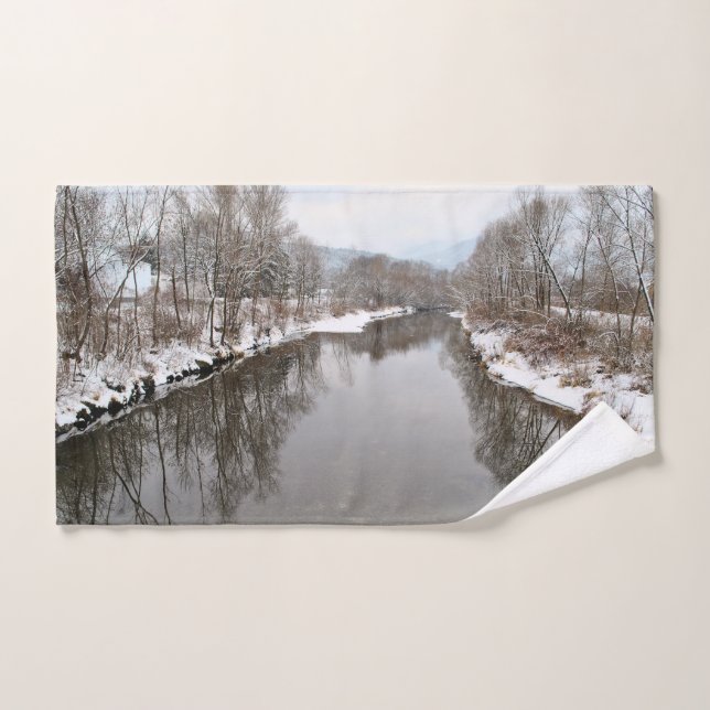 Bäume im Fluss Handtuch (Handtuch)