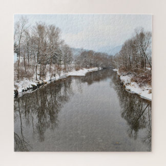 Bäume im Fluss Puzzle