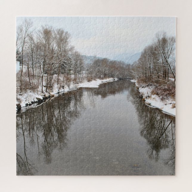 Bäume im Fluss Puzzle (Horizontal)