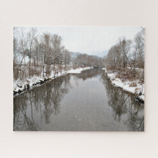 Bäume im Fluss Puzzle