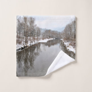 Bäume im Fluss Waschlappen