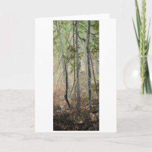 "Bäume im Frühling" Digital transformierter Wald Karte