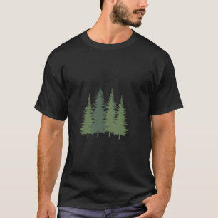 Bäume im Naturwald Wandern im Val Piora T-Shirt