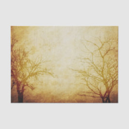 Bäume im Nebeln Seidenpapier