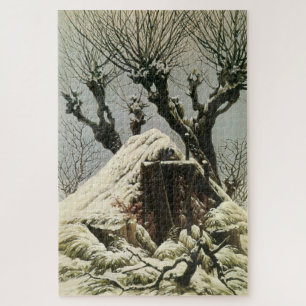Bäume im Schnee: Ein Winter in Stille von Friedric Puzzle