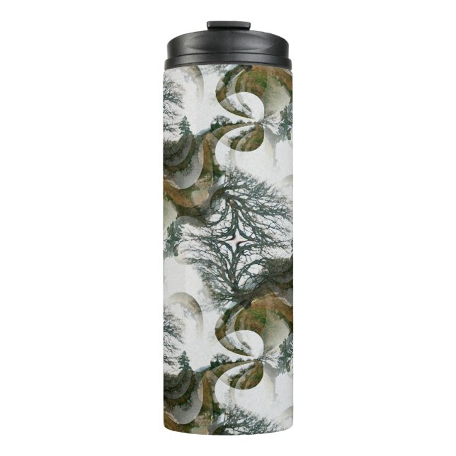 Bäume im Winter...... Thermosbecher (Vorderseite)
