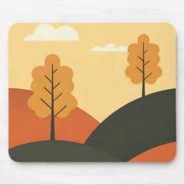 Bäume in den Hügeln Mousepad