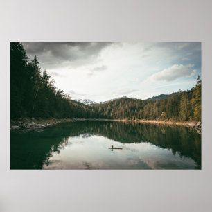 BÄUME IN DER NÄHE DES WASSERKÖRPERS WÄHREND DES TA POSTER