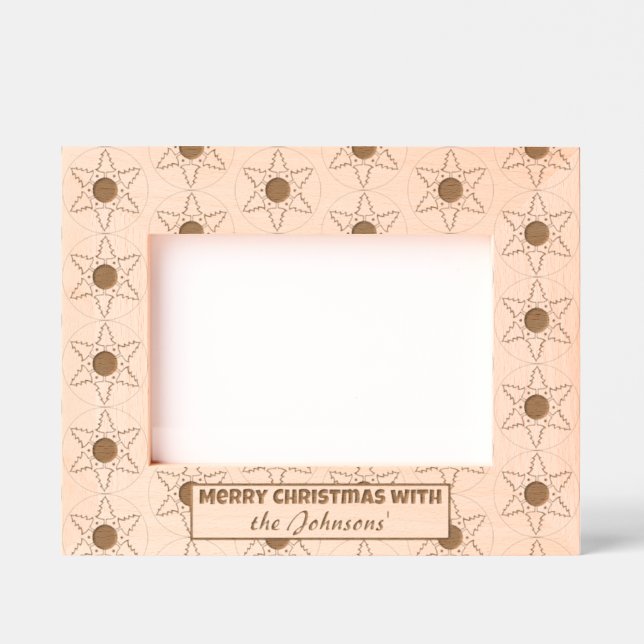 Bäume in der Runde Geätzte Rahmen (Vorderseite)