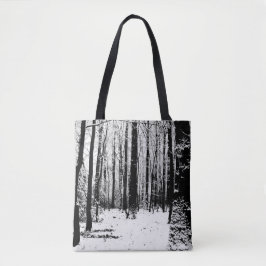 Bäume in der Schnee Taschentasche