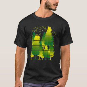 Bäume in der Wildnis und Waldlandschaft T-Shirt
