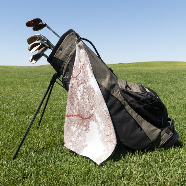 Bäume Karte 2 Golfhandtuch (Gras)