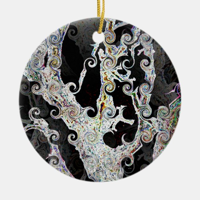 BÄUME KERAMIK ORNAMENT (Vorne)