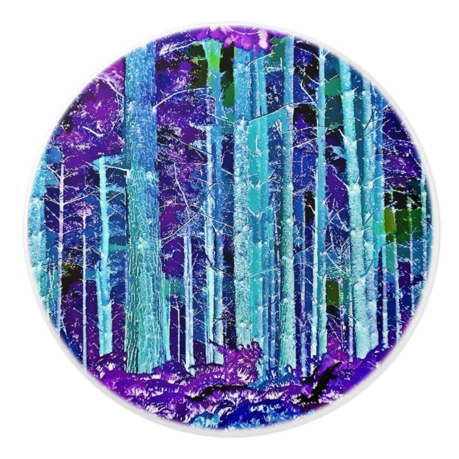 BÄUME KERAMIKKNAUF (Vorderseite)